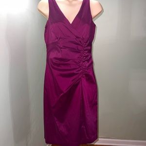 Evan-Picone Sheath Cerise Dress